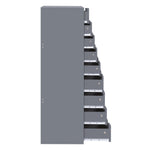 Load image into Gallery viewer, Debbie 7-Drawer Storage Cabinet with Wheels &amp; Tabletop - Gray
