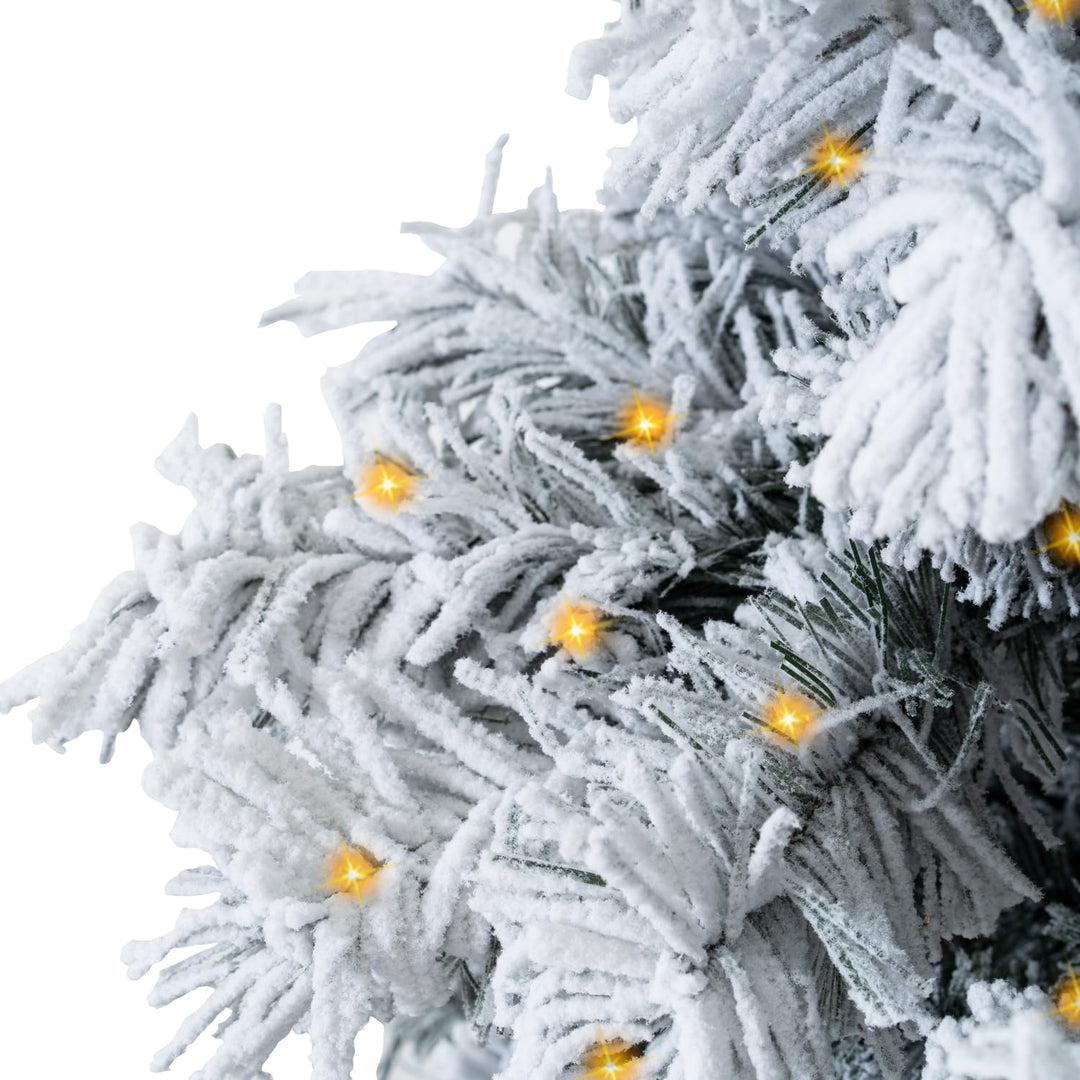 Skylar Snow Flocked Alaskan Pine Tree - 6.5 ft