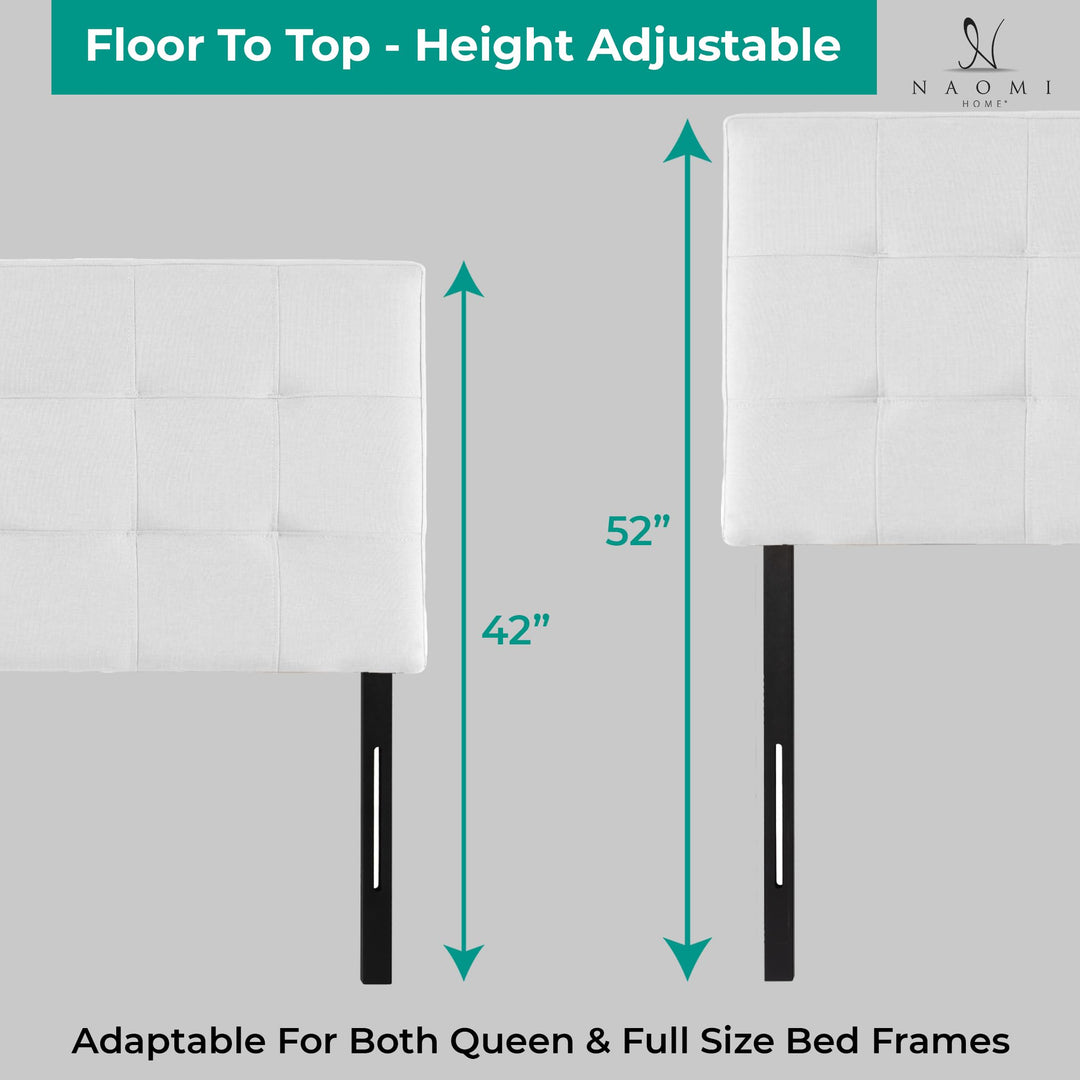 Jessenia Upholstered Headboard for Full Queen - White