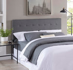 Load image into Gallery viewer, Jessenia Upholstered Headboard for Full Queen - Light Gray
