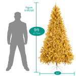 Load image into Gallery viewer, Maria Golden Pre-Lit Christmas Tree - 9 ft
