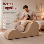 Load image into Gallery viewer, Leticia Ergonomic Yoga Chaise Lounge for Deep Stretching - Mocha
