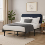 Load image into Gallery viewer, IdealBase 14" Foldable Queen Bed Frame with Steel Slats – Black
