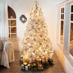 Load image into Gallery viewer, Giselle Artificial Prelit Silver Christmas Tree - 6.5 ft
