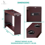 Load image into Gallery viewer, Jade Modern Nightstand - Charging Station with USB Ports &amp; Outlets - Cherry
