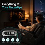 Load image into Gallery viewer, Chicago Power Recliner with LED Lights &amp; USB Charging - Black
