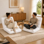 Load image into Gallery viewer, Desmond Adjustable Floor Chair with 14 Reclining Positions - White
