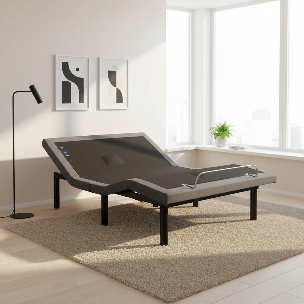 Idealbase Adjustable Bed Base with Massage & USB - Full