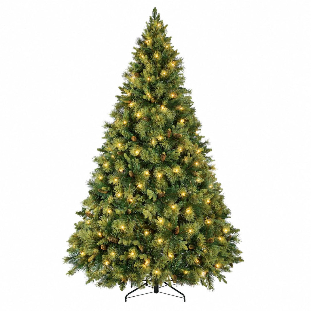 Vail Traditional Prelit Pine Cone Christmas Tree - 7.5 ft