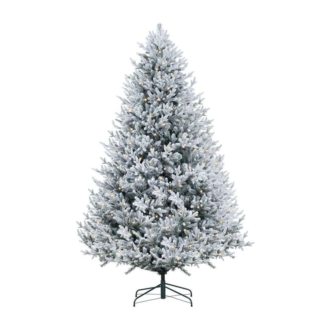Ginebra Snow Flocked Pre-Lit Christmas Tree - 6.5 ft