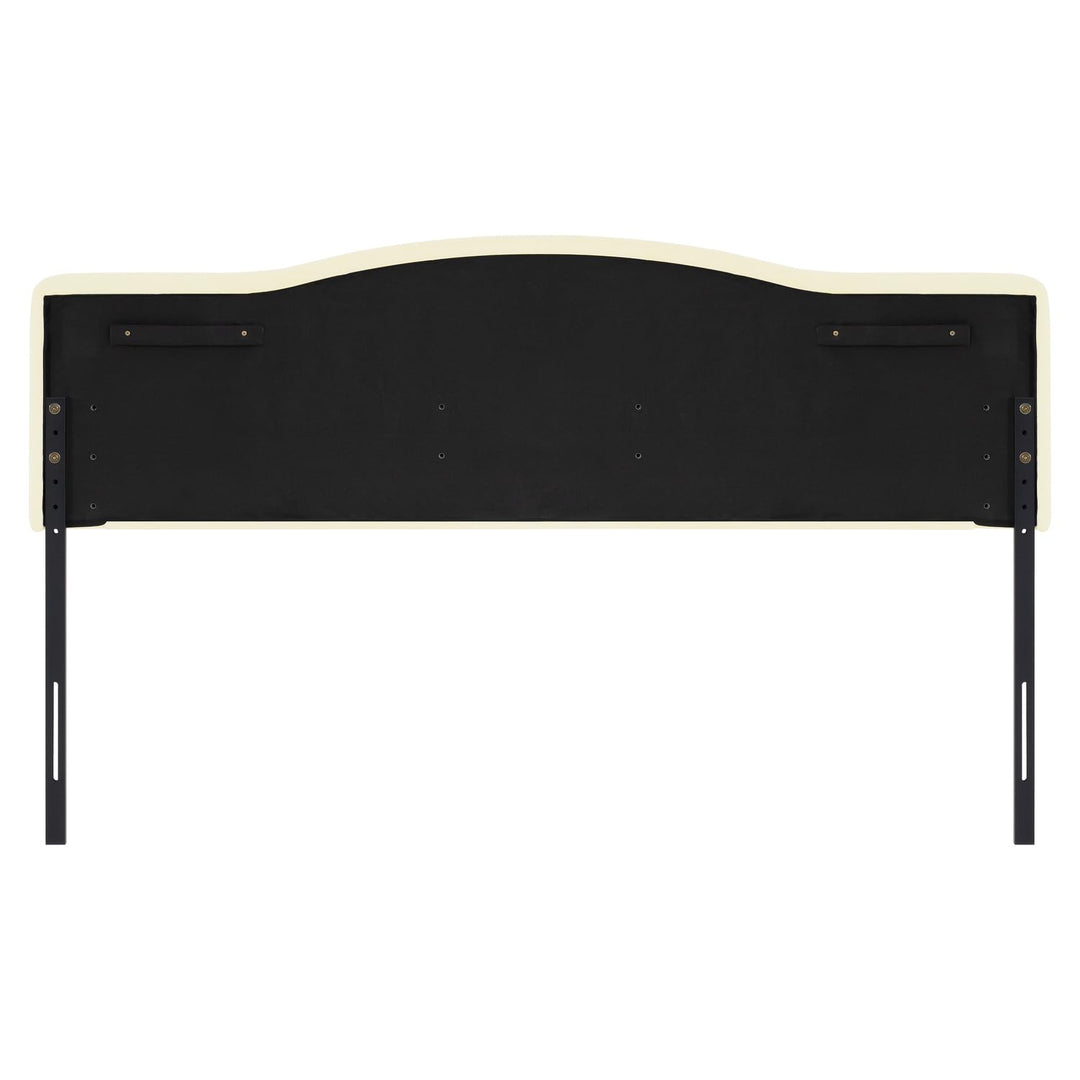 Cassandra Adjustable Upholstered Headboard for Full Queen - Cream