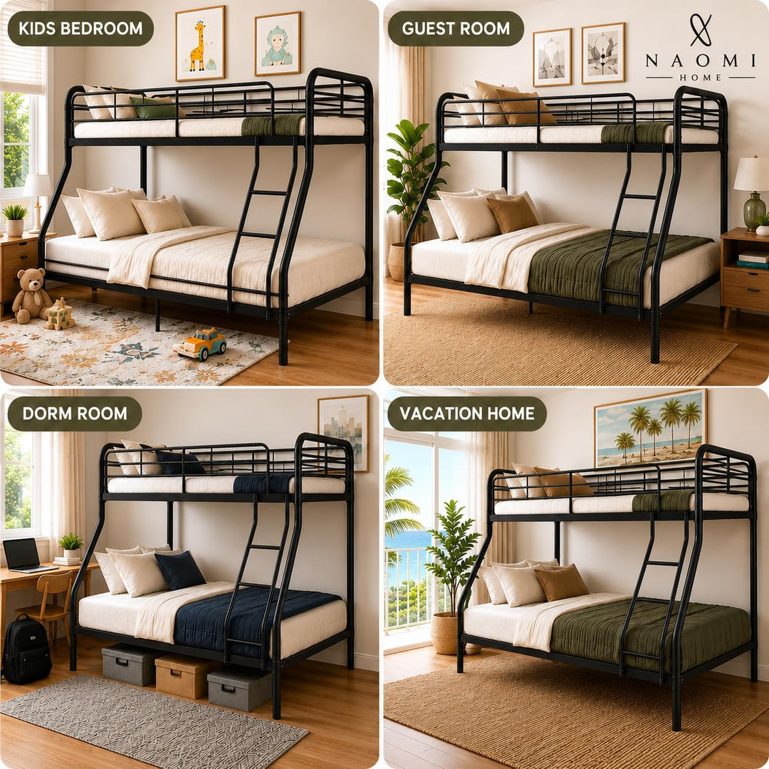 Hollywood Metal Bunk Bed - Black