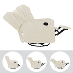 Load image into Gallery viewer, Odelia Swivel Rocker Recliner with Adjustable Footrest - Cream
