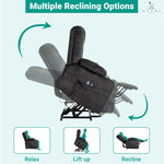 Load image into Gallery viewer, Doris Power Lift Recliner with Massage &amp; Heat - Black
