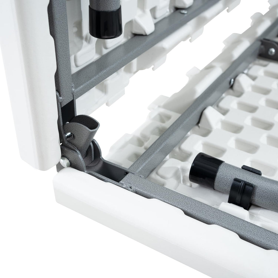 Rectangular Resin Folding Table with Carry Handle - 5 ft