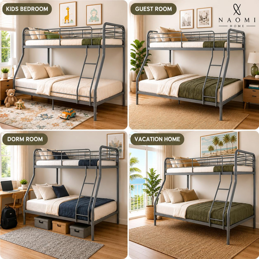Hollywood Metal Bunk Bed - Gray