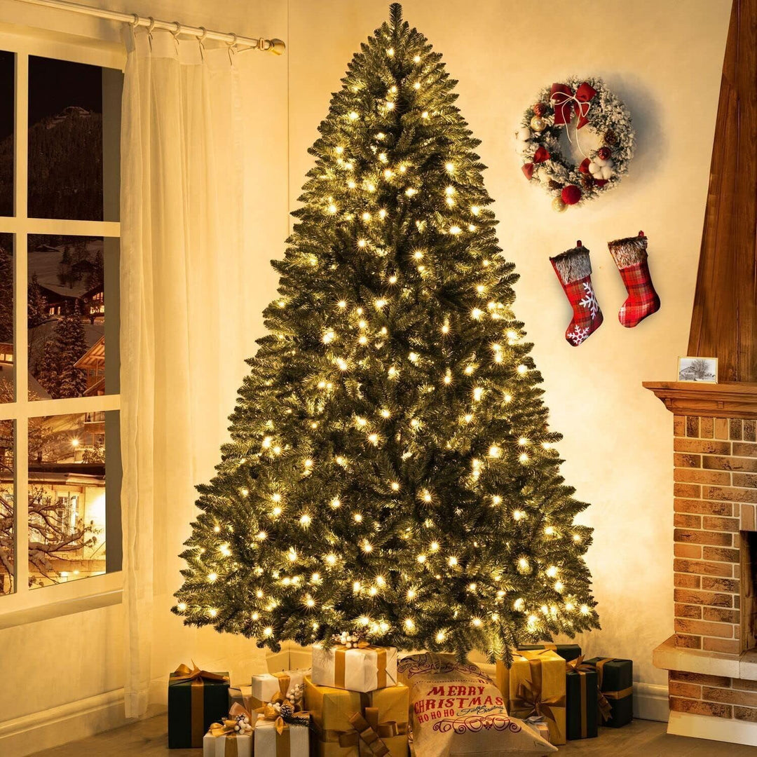 Prague Pre-Lit Artificial Spruce Christmas Tree - 7.5 ft