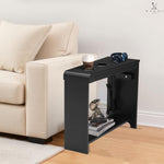 Load image into Gallery viewer, Jade Modern Nightstand - Charging Station with USB Ports &amp; Outlets - Black
