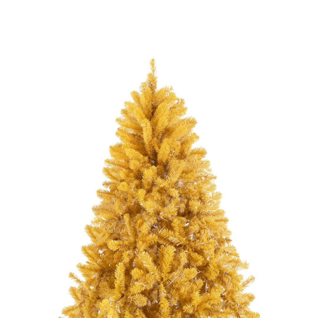 Maria Golden Pre-Lit Christmas Tree - 6.5 ft