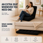 Load image into Gallery viewer, Desmond Adjustable Floor Chair with 14 Reclining Positions - Black
