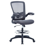 Load image into Gallery viewer, Serena Mesh Drafting Chair with Adjustable Foot Ring - Gray

