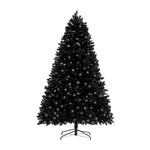 Load image into Gallery viewer, Dakota Black Pre-Lit Christmas Tree with Warm Lights - 7.5 ft
