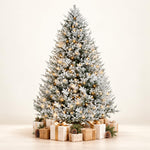 Load image into Gallery viewer, Ginebra Snow Flocked Pre-Lit Christmas Tree - 6.5 ft
