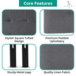 Load image into Gallery viewer, Jessenia Upholstered Headboard for Full Queen - Light Gray
