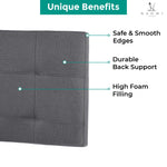 Load image into Gallery viewer, Jessenia Upholstered Headboard for Full Queen - Light Gray
