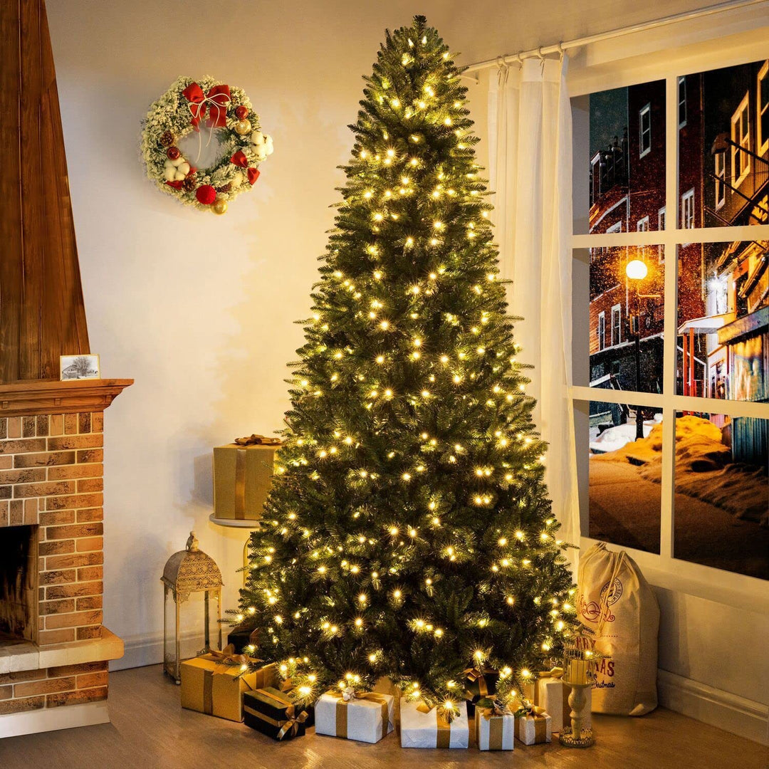 Traditional Pre-Lit Fir Christmas Tree - 7.5 ft