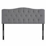 Load image into Gallery viewer, Cassandra Adjustable Upholstered Headboard for Full Queen - Light Gray

