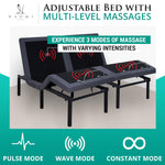 Load image into Gallery viewer, Idealbase Adjustable Bed Base with Massage &amp; USB - Split King
