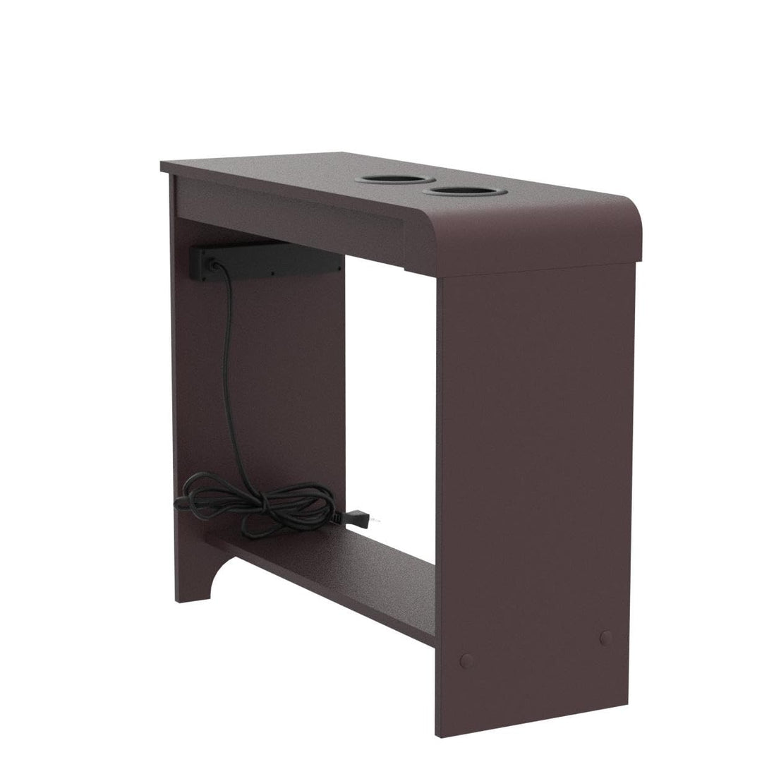 Jade Modern Nightstand - Charging Station with USB Ports & Outlets - Cherry