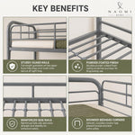 Load image into Gallery viewer, Hollywood Metal Bunk Bed - Gray
