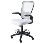 Load image into Gallery viewer, Serena Mesh Drafting Chair with Adjustable Foot Ring - White
