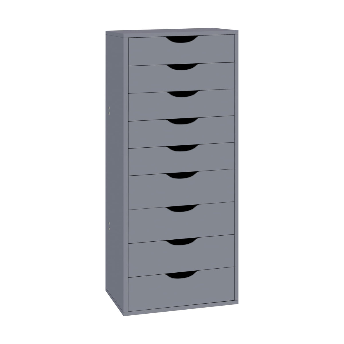 Debbie 7 drawer storage cabinet with wheels & tabletop   gray