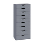 Load image into Gallery viewer, Debbie 7-Drawer Storage Cabinet with Wheels &amp; Tabletop - Gray
