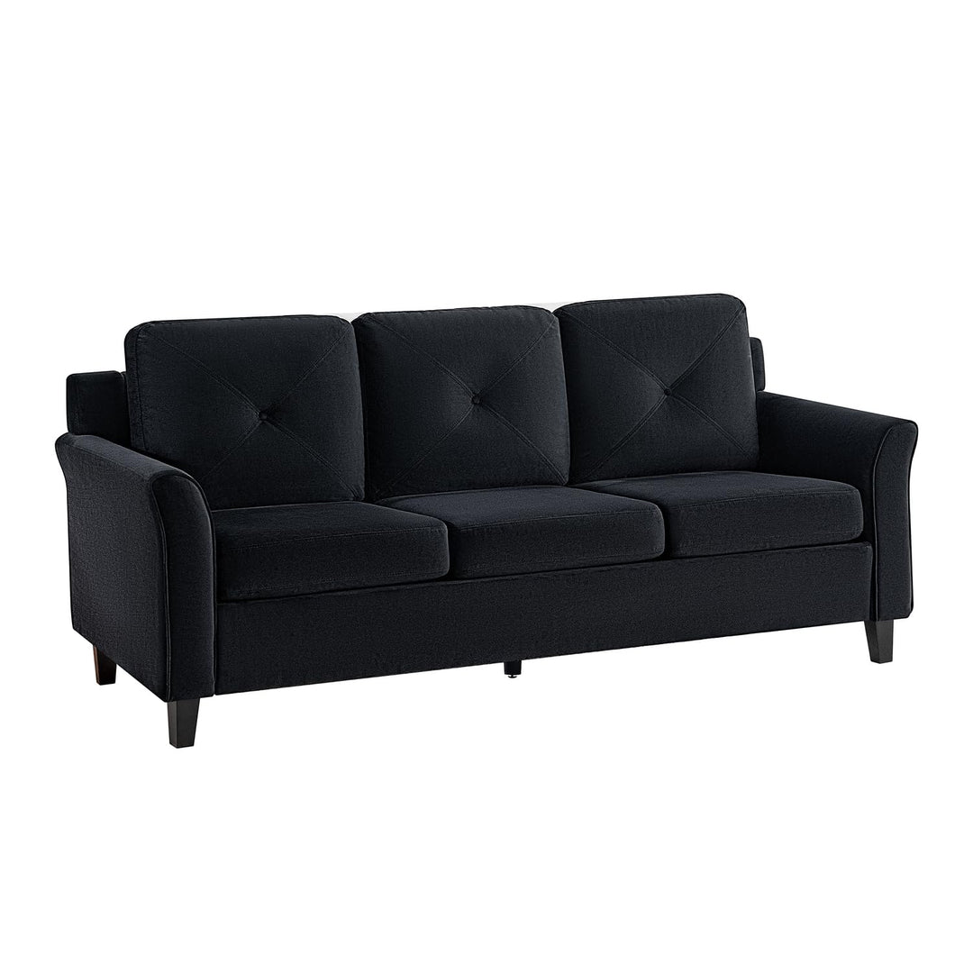 Raelynn Button Tufted Microfiber Sofa