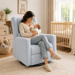 Load image into Gallery viewer, Tanya Power Swivel Glider Recliner with USB Port - Light Gray
