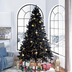 Load image into Gallery viewer, Dakota Black Pre-Lit Christmas Tree with Warm Lights - 9 ft
