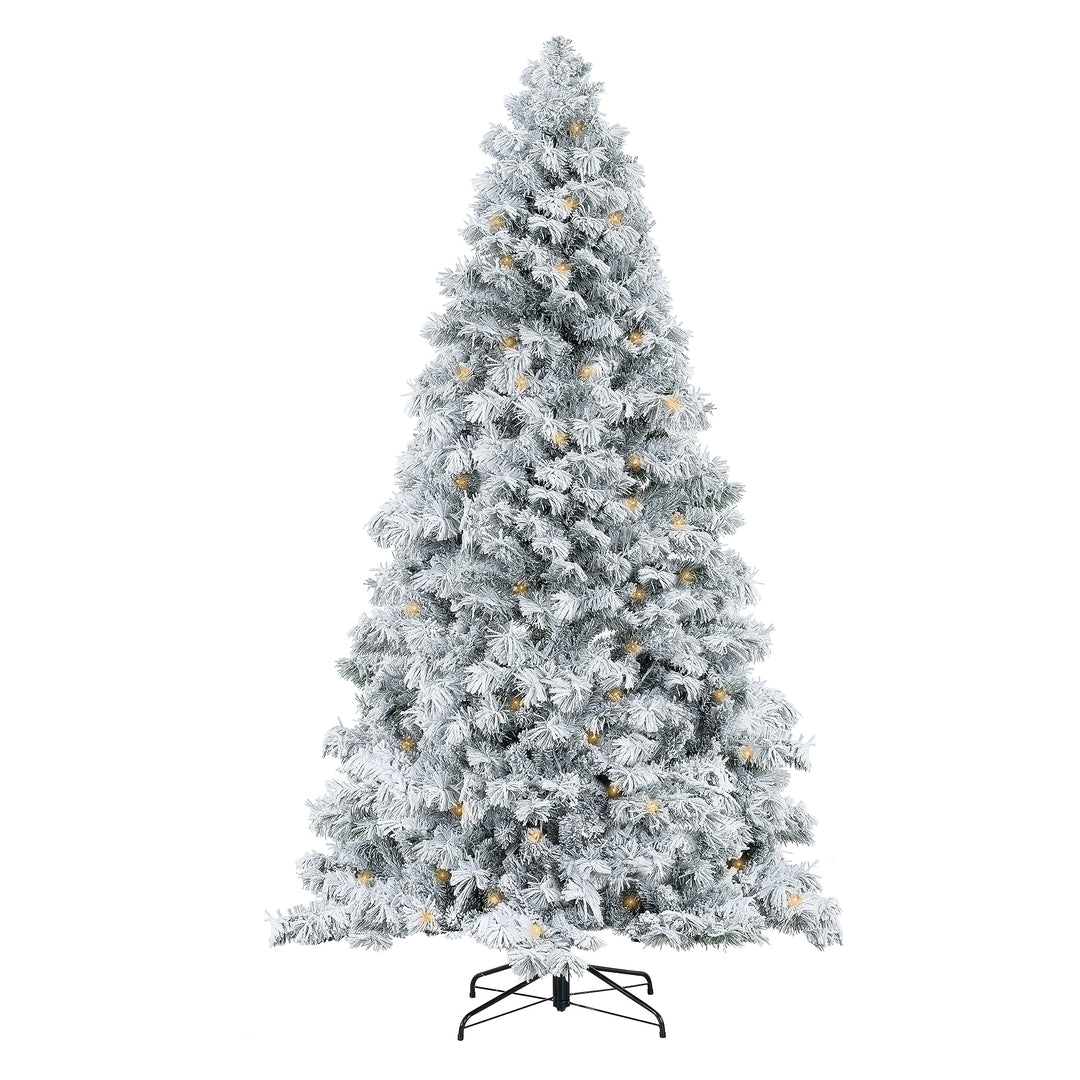 Skylar Snow Flocked Alaskan Pine Tree - 6.5 ft