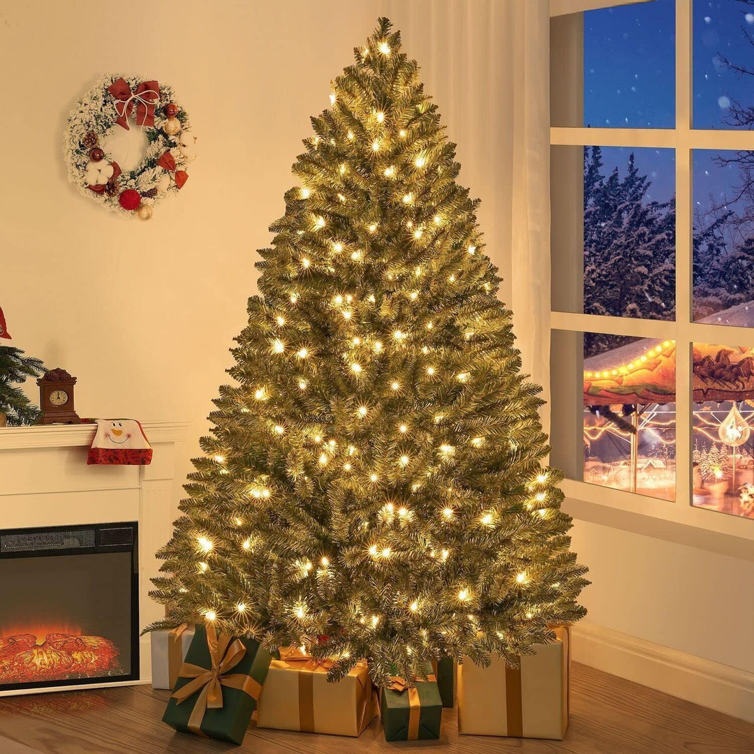 Prague Pre-Lit Artificial Spruce Christmas Tree - 6.5 ft