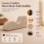 Load image into Gallery viewer, Leticia Ergonomic Yoga Chaise Lounge for Deep Stretching - Mocha
