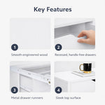 Load image into Gallery viewer, Bianca 9-Drawer Vertical Storage Cabinet with Tabletop - White
