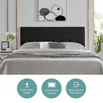 Load image into Gallery viewer, Jessenia Upholstered Headboard for Full Queen - Black
