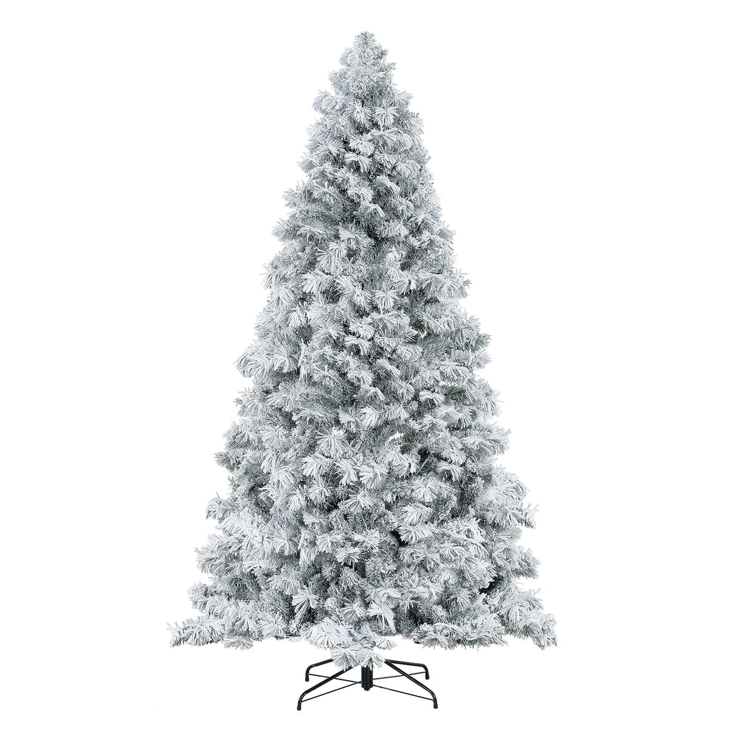 Skylar Snow Flocked Alaskan Pine Tree - 7.5 ft