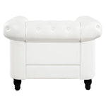 Load image into Gallery viewer, Emery Chesterfield Faux Leather Accent Chair
