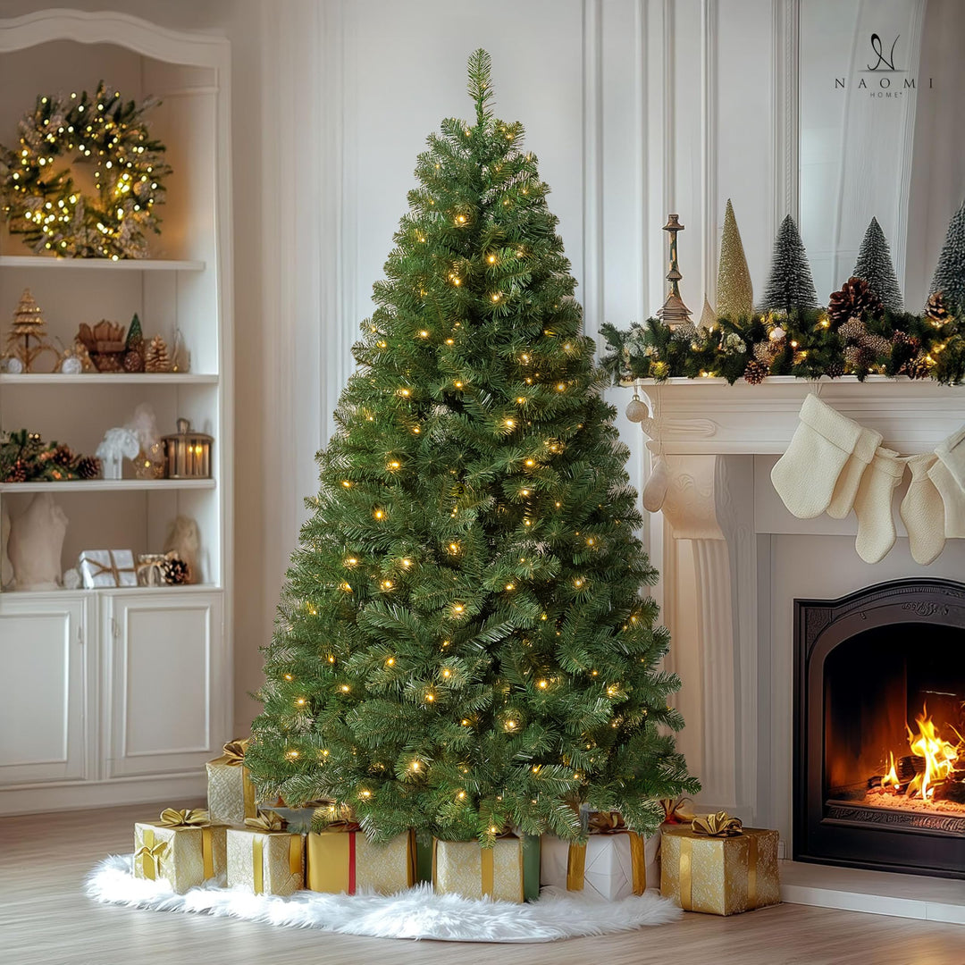 Natalie Pre-Lit Spruce Artificial Christmas Tree - 6 ft