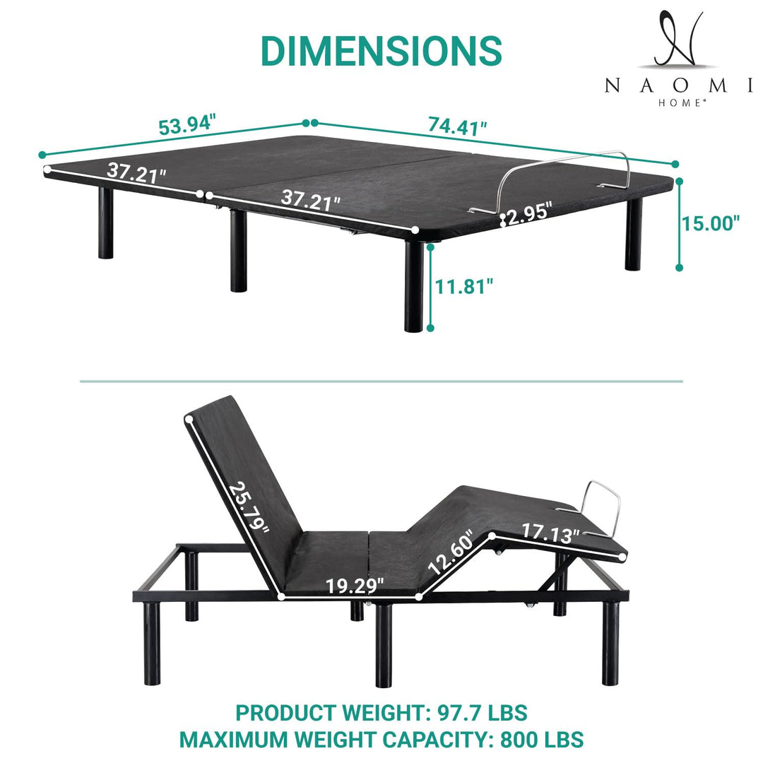 Serenity Adjustable Bed Base with Zero Gravity & USB - Full