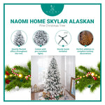 Load image into Gallery viewer, Skylar Snow Flocked Alaskan Pine Tree - 6.5 ft
